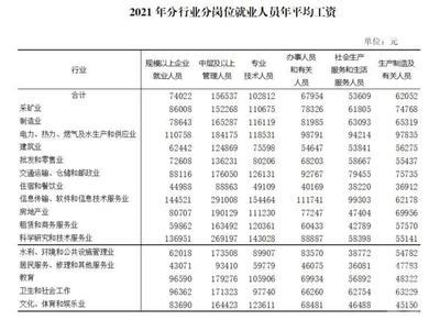 2021年重慶城鎮單位就業人員年平均工資出爐 技術服務行業表現搶眼，非私營單位人均超10萬元